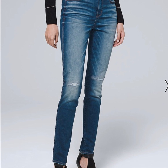 White House Black Market Denim - White House Black Market Skinny High Rise jean size 0